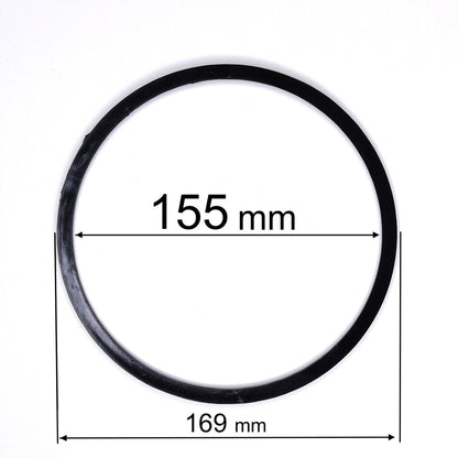 D6.1" (155 mm) Black Stretch Ceilings Reinforcement Circle Rings/Protective Thermal Rings for Spotlights Installation