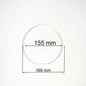 D6.1" (155 mm) White Stretch Ceilings Reinforcement Circle Rings/Protective Thermal Rings for Spotlights Installation