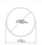 D6.44" (160 mm) Stretch Ceilings Reinforcement Circle Rings/Protective Thermal Rings for Spotlights Installation