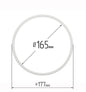 D6.5" (165 mm) Stretch Ceilings Reinforcement Circle Rings/Protective Thermal Rings for Spotlights Installation