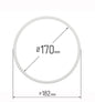 D6.69" (170 mm) Stretch Ceilings Reinforcement Circle Rings/Protective Thermal Rings for Spotlights Installation