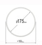 D6.94" (175 mm) Stretch Ceilings Reinforcement Circle Rings/Protective Thermal Rings for Spotlights Installation