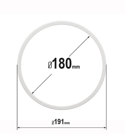 D7.06" (180 mm) Stretch Ceilings Reinforcement Circle Rings/Protective Thermal Rings for Spotlights Installation