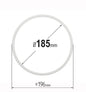 D7.38" (185 mm) Stretch Ceilings Reinforcement Circle Rings/Protective Thermal Rings for Spotlights Installation