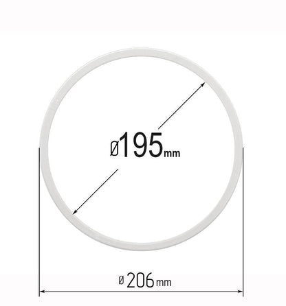 D7.69" (195 mm) Stretch Ceilings Reinforcement Circle Rings/Protective Thermal Rings for Spotlights Installation
