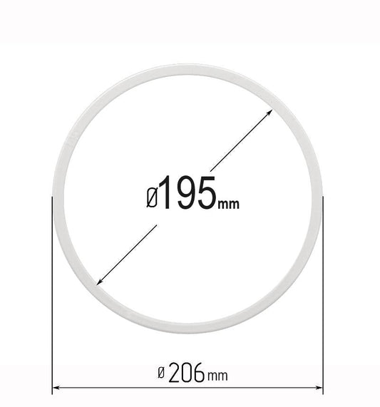 D7.69" (195 mm) Stretch Ceilings Reinforcement Circle Rings/Protective Thermal Rings for Spotlights Installation