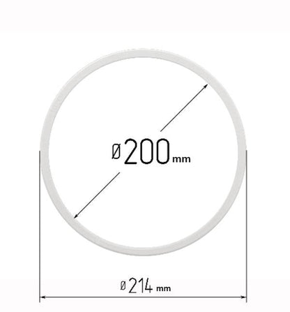 D7.87" (200 mm) Stretch Ceilings Reinforcement Circle Rings/Protective Thermal Rings for Spotlights Installation