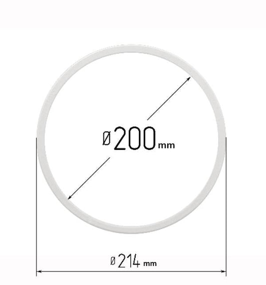 D7.87" (200 mm) Stretch Ceilings Reinforcement Circle Rings/Protective Thermal Rings for Spotlights Installation
