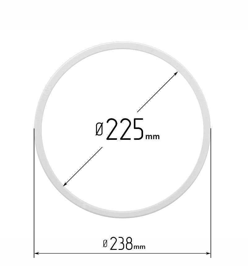 D8.87" (225 mm) Stretch Ceilings Reinforcement Circle Rings/Protective Thermal Rings for Spotlights Installation