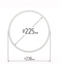 D8.87" (225 mm) Stretch Ceilings Reinforcement Circle Rings/Protective Thermal Rings for Spotlights Installation