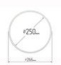 D9.84" (250 mm) Stretch Ceilings Reinforcement Circle Rings/Protective Thermal Rings for Spotlights Installation