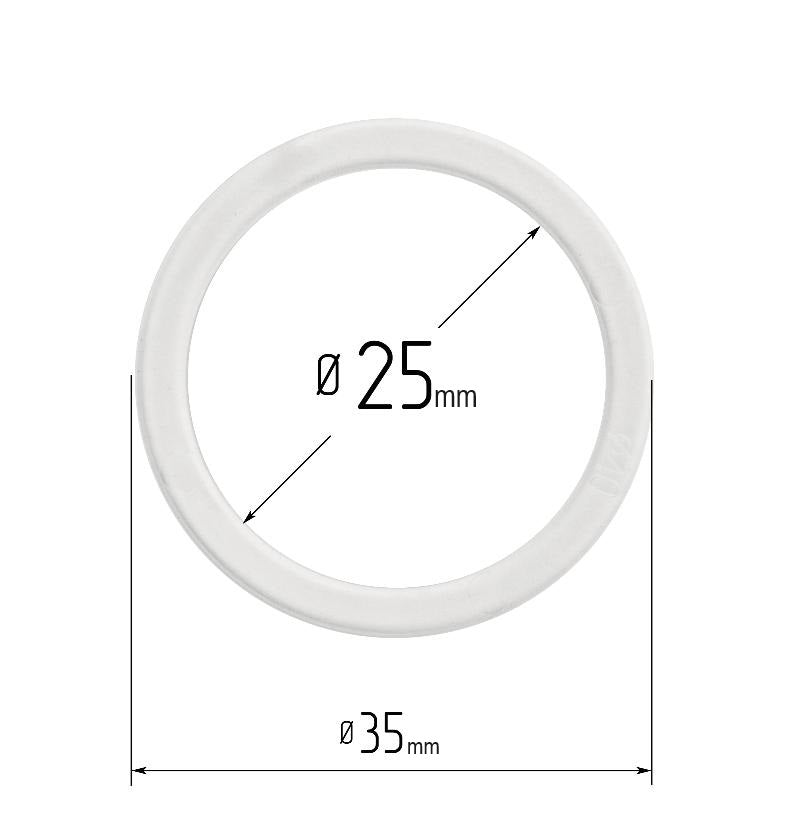 D0.97" (25 mm) Stretch Ceilings Reinforcement Circle Rings/Protective Thermal Rings for Spotlights Installation