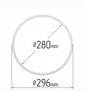 D11" (280 mm) Stretch Ceilings Reinforcement Circle Rings/Protective Thermal Rings for Spotlights Installation