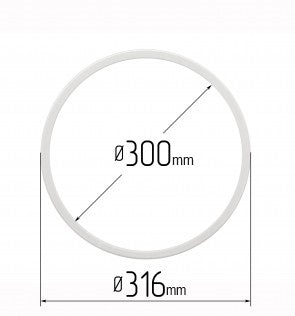 D12.37" (300 mm) Stretch Ceilings Reinforcement Circle Rings/Protective Thermal Rings for Spotlights Installation