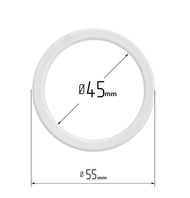 D1.77" (45 mm) Stretch Ceilings Reinforcement Circle Rings/Protective Thermal Rings for Spotlights Installation