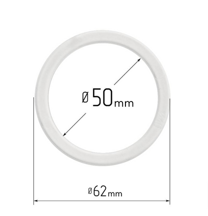 D1.97" (50 mm) Stretch Ceilings Reinforcement Circle Rings/Protective Thermal Rings for Spotlights Installation