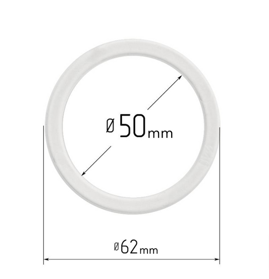 D1.97" (50 mm) Stretch Ceilings Reinforcement Circle Rings/Protective Thermal Rings for Spotlights Installation