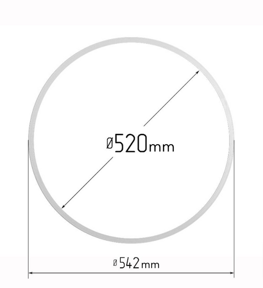 D20.44" (520 mm) Stretch Ceilings Reinforcement Circle Rings/Protective Thermal Rings for Spotlights Installation