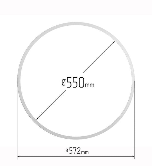 D21.56" (550 mm) Stretch Ceilings Reinforcement Circle Rings/Protective Thermal Rings for Spotlights Installation