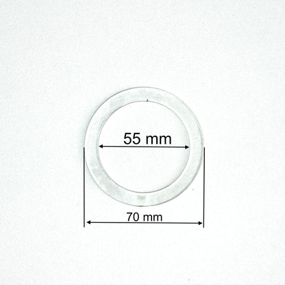 D2.16" (55 mm) Stretch Ceilings Reinforcement Circle Rings/Protective Thermal Rings for Spotlights Installation