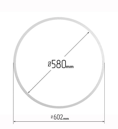 D22.81" (580 mm) Stretch Ceilings Reinforcement Circle Rings/Protective Thermal Rings for Spotlights Installation