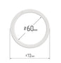 D2.45" (60 mm) Stretch Ceilings Reinforcement Circle Rings/Protective Thermal Rings for Spotlights Installation