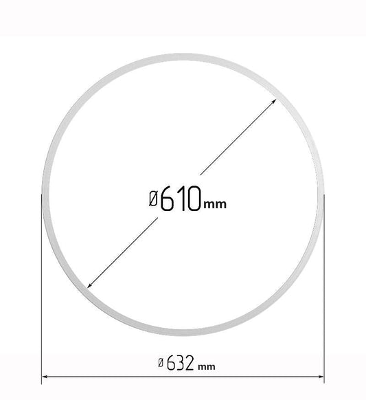 D23.94" (610 mm) Stretch Ceilings Reinforcement Circle Rings/Protective Thermal Rings for Spotlights Installation