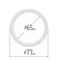 D2.56" (65 mm) Stretch Ceilings Reinforcement Circle Rings/Protective Thermal Rings for Spotlights Installation