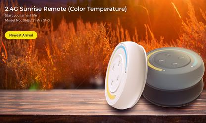 S1-B - 1-Zone 2.4G Sunrise Remote (Color Temperature) Black