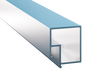 Aluminum Frame Profile for PVC Coverings - Model AP-202