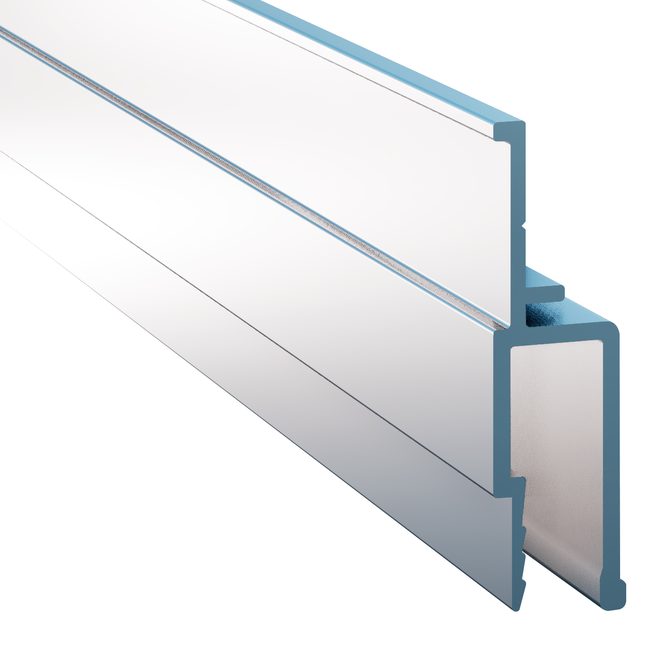 Aluminum Wall Profile for PVC Coverings - Model AP-102