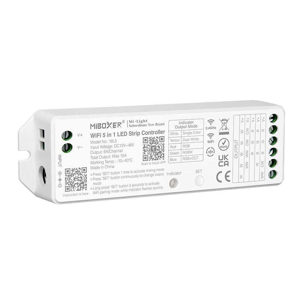 WL5 - 5 in 1 LED Strip Controller (WiFi+2.4G)